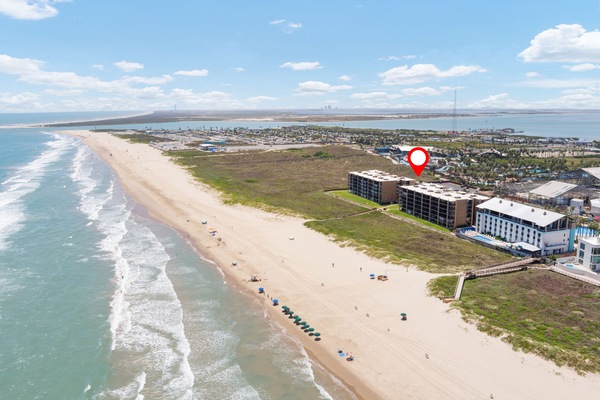 On a quieter part of South Padre Island, our complex is the closest to SpaceX.