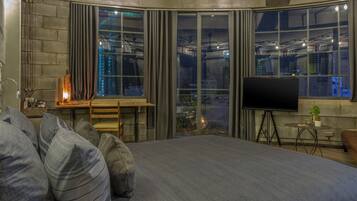 Free minibar items, in-room safe, individually decorated