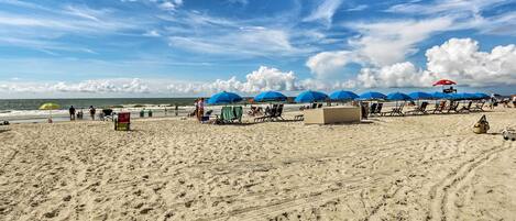 En la playa