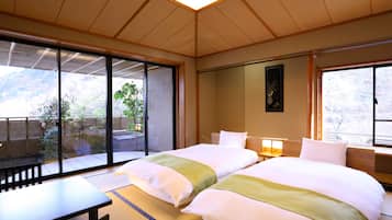 Japanese Style Room with Private Open-air bath, East Building | In-room safe, desk, laptop workspace, free WiFi