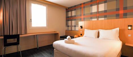 Hypo-allergenic bedding, laptop workspace, soundproofing