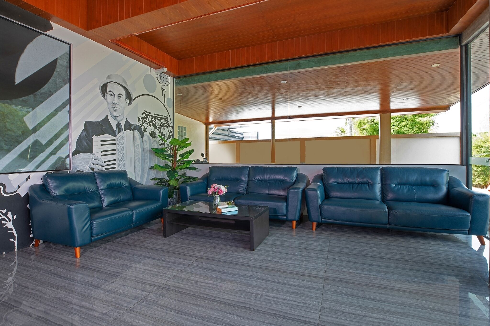Sala de estar en el lobby