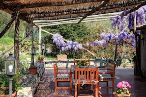 Outdoor dining - Villa Le Birbe (Massa Lubrense)