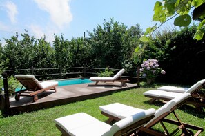 Seasonal outdoor pool, pool loungers - Villa Mellicata (Massa Lubrense)