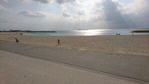 En la playa 