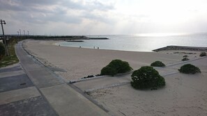 En la playa 