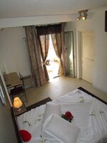 Standard Double Room, Balcony | Laptop workspace, iron/ironing board, free cribs/infant beds