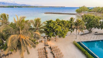 Outdoor wedding area