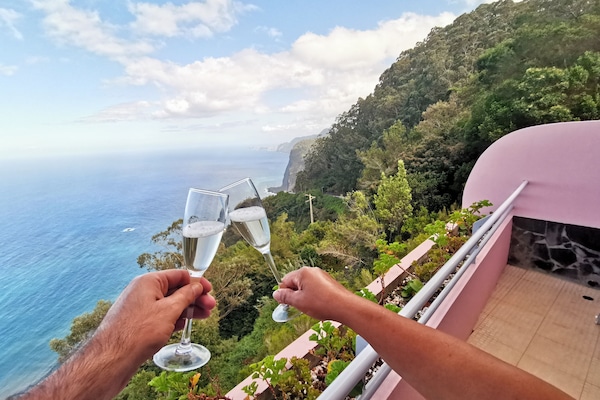 Chambre Double Panoramique, vue mer | Vue depuis le balcon