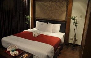 Deluxe-Einzelzimmer | Zimmersafe, kostenloses WLAN, Bettwäsche