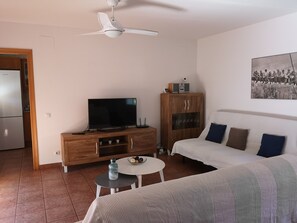 TV, tavolo da ping pong