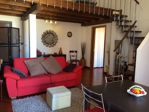 Apartment, 2 Bedrooms | Living area | Flat-screen TV