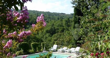 Appartement de charme dans grand Mas du XVII, piscine et jardin