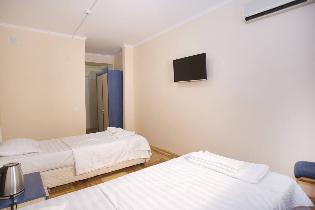 Standard Twin Room | Desk, laptop workspace, blackout drapes, WiFi (free)