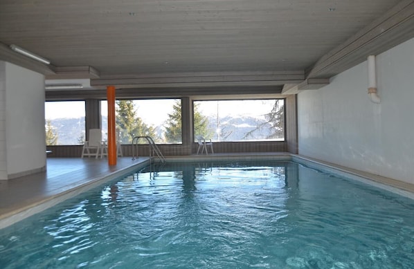 Indoor pool, a heated pool