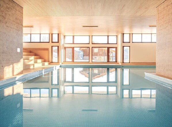 Indoor pool, a heated pool