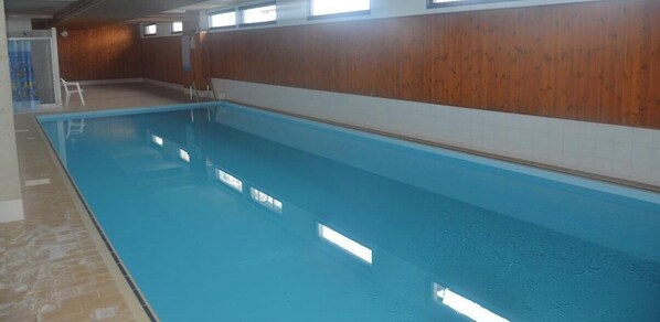 Indoor pool, a heated pool