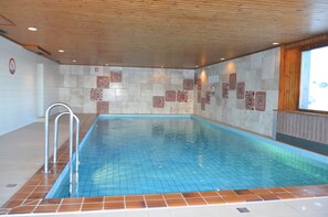 Indoor pool, a heated pool