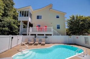 A heated pool