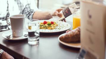 Daily to-go breakfast for a fee