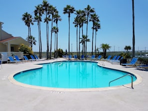 A heated pool