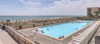 Gorgeous beachfront condo w/ocean views, shared pool, and beach access