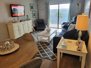 Smart TV, DVD player, books