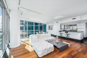 Condo, 2 Bedrooms | Living room - Lrmb - The Setai Private Residence #11 South Ocean & City View (Miami Beach)