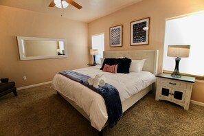 3 bedrooms, iron/ironing board, travel crib, WiFi