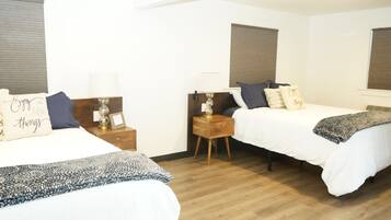 1 bedroom, blackout drapes, soundproofing, iron/ironing board