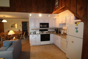 Condo, Multiple Beds, Private Pool, Mountain View | Private kitchen | Fridge, microwave, stovetop, dishwasher - Whiffletree D7 (Killington)