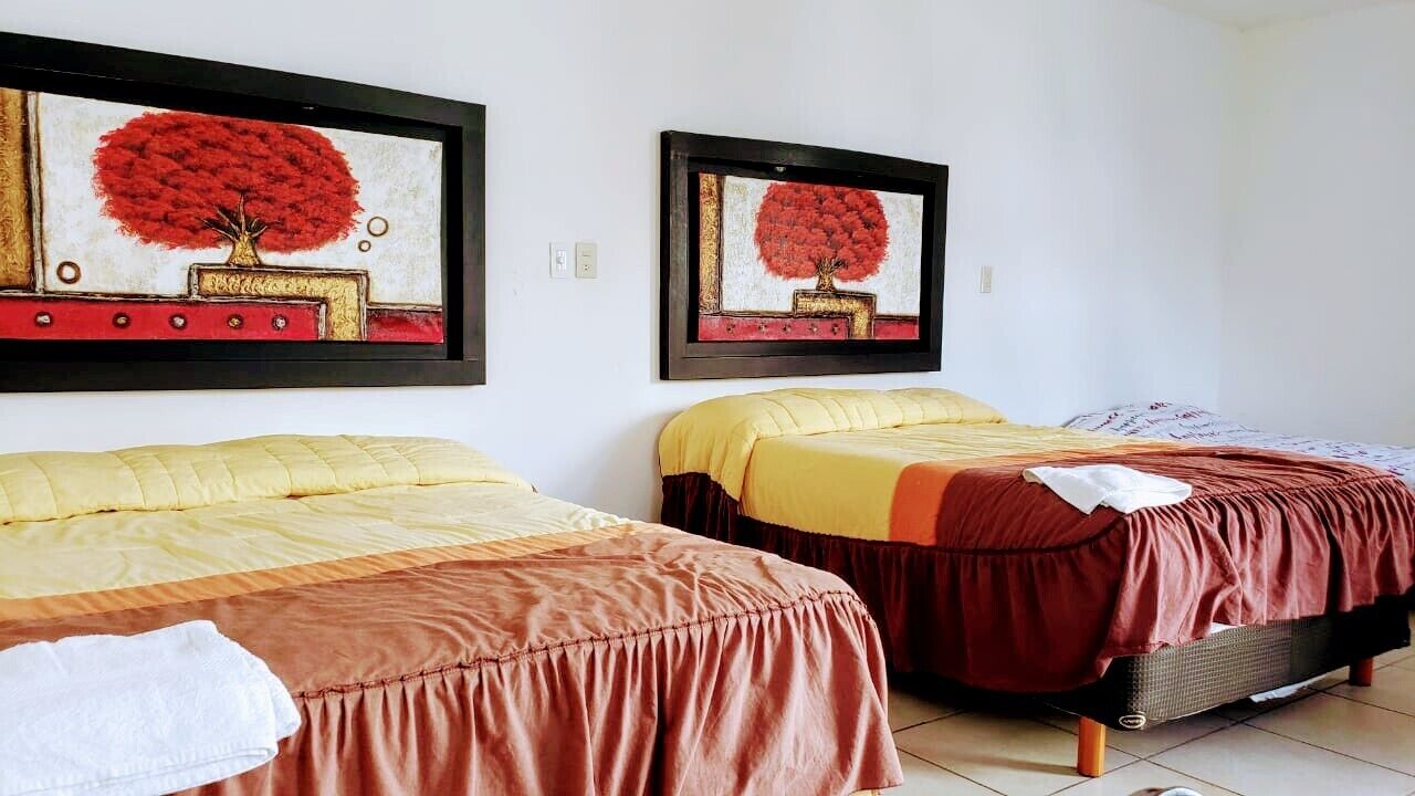 Habitación empresarial doble | Cortinas blackout, insonorización y tabla de planchar con plancha 