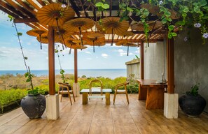 Outdoor dining - 2BR Ocean View Villa Paanchali Bali (South Kuta)