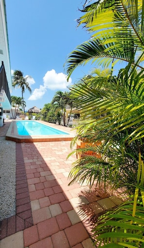 A heated pool