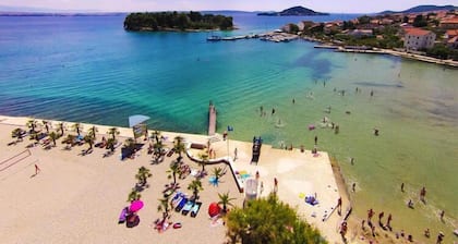 Apartment on Ugljan with Pool & Sandy Beach