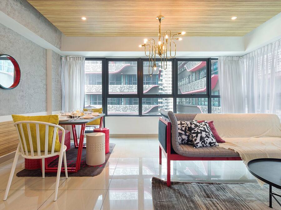 City Apartment, 2 Bedrooms | Living area | Flat-screen TV