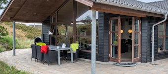 Beach front home in Henne with sauna