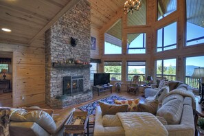 TV, fireplace, DVD player