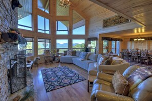 TV, fireplace, DVD player