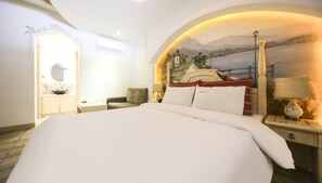 Quarto casal premium | Escrivaninha, Wi-Fi de cortesia