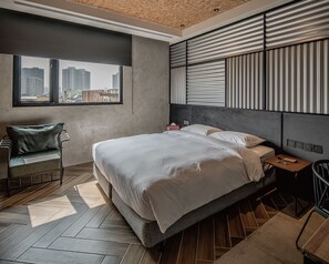 Dobbeltrom – superior | Blendingsgardiner, lydisolert, wi-fi (inkludert) og sengetøy