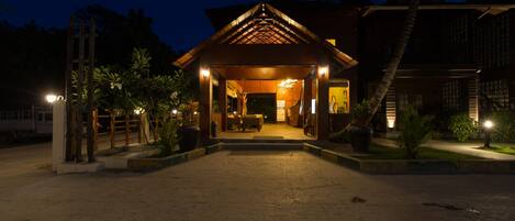 Front of property – evening/night