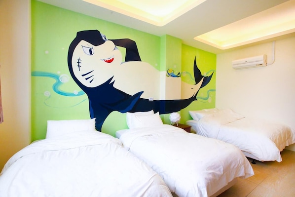 Quadruple Room, Sea View