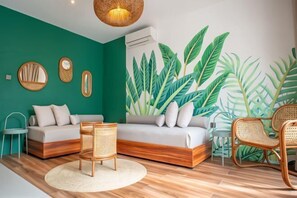 Tempur-Pedic beds, individually decorated, individually furnished, desk