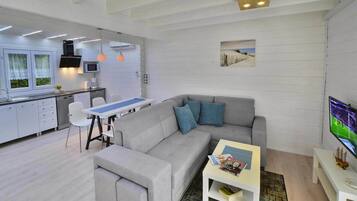 TV connectée, cheminée