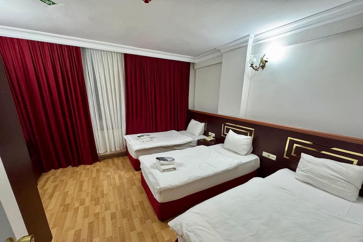 Quarto triplo standard | Escrivaninha, Wi-Fi de cortesia, roupa de cama