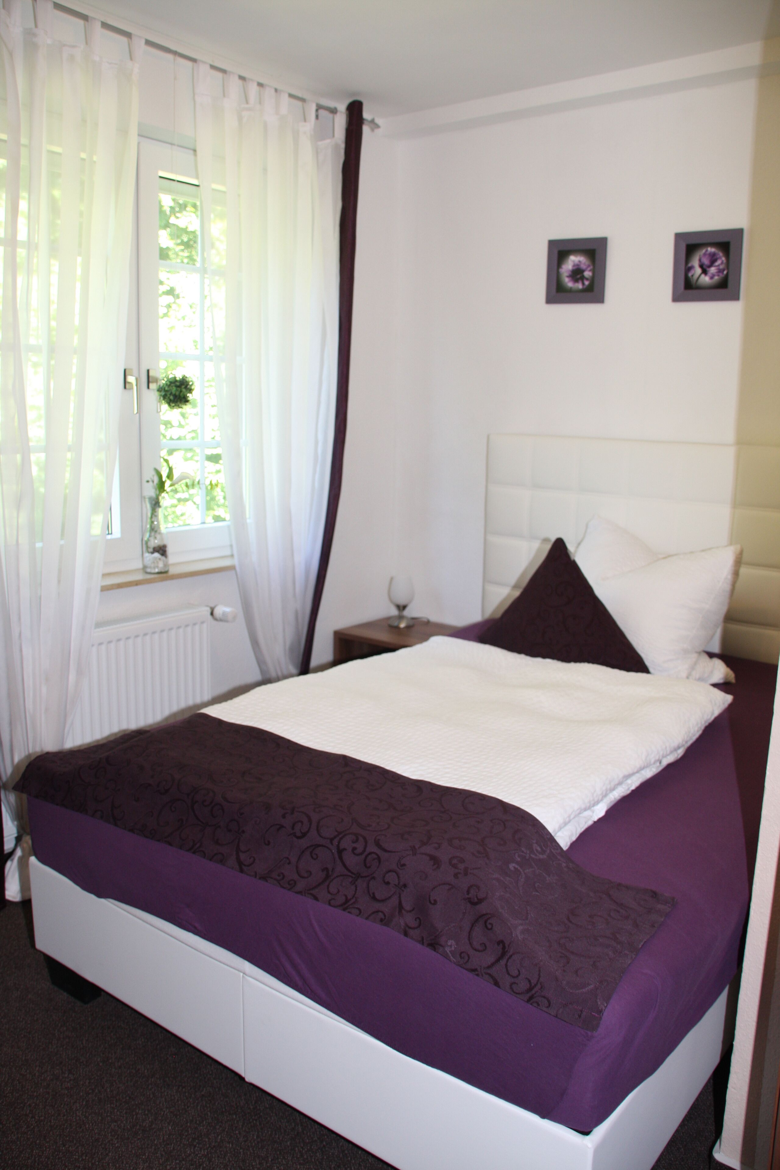 basic single room | individually furnished, desk, laptop workspace, blackout curtains