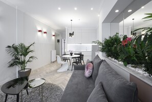Superior Apartment, Balcony, City View | Living area | Smart TV, Netflix - Athenian Sensations Apartments & Suites (Athens)