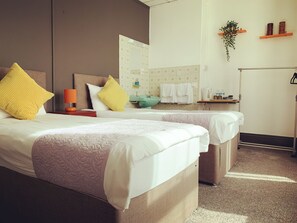 Chambre avec lits jumeaux, 2 lits une place, vue parc