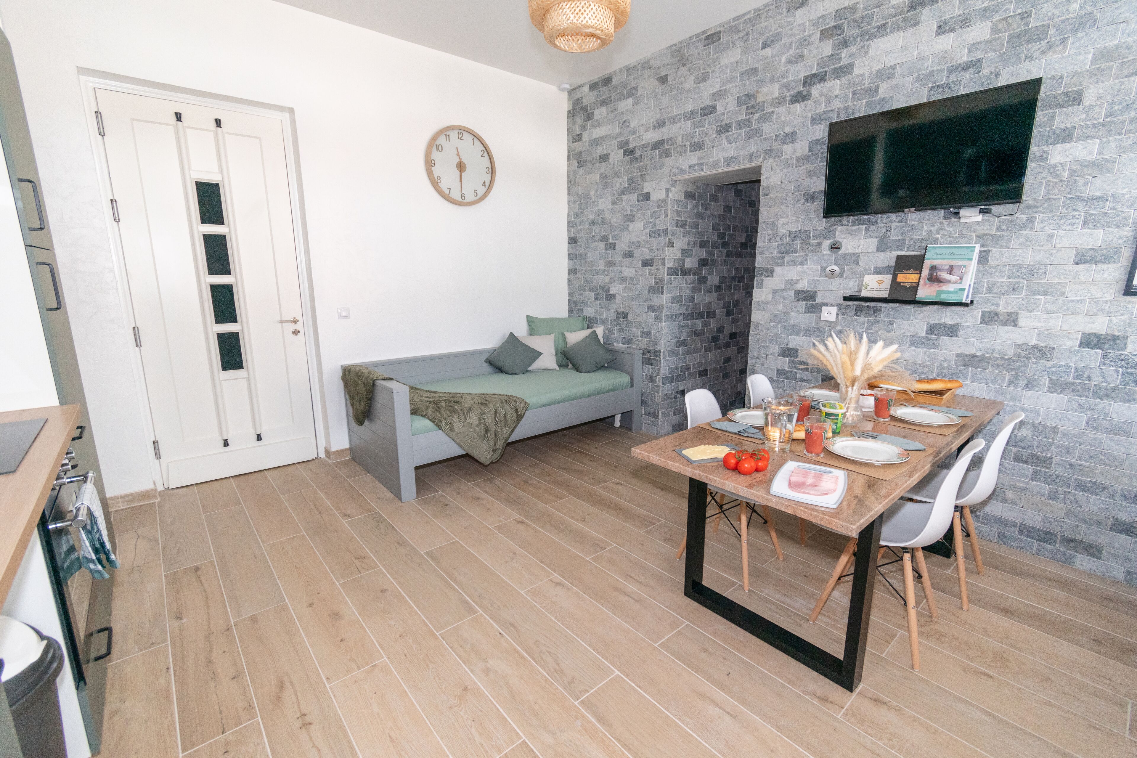 Cozy Scandinavian Apartment | Living area | 40-inch Smart TV with digital channels, TV